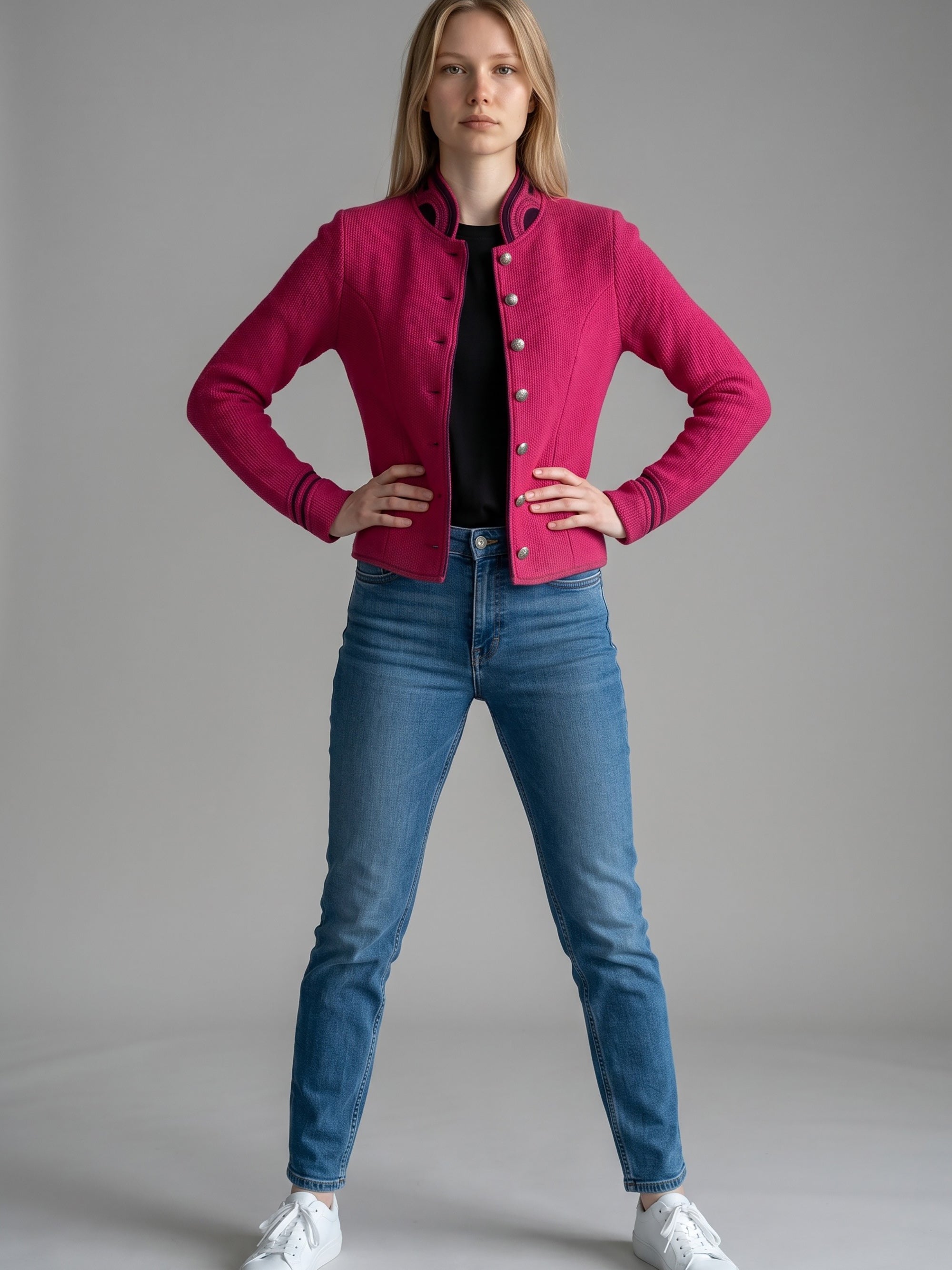 litzlfelder-damen-trachtenjacke-ingrid-fuchsia-schurwolle image 3