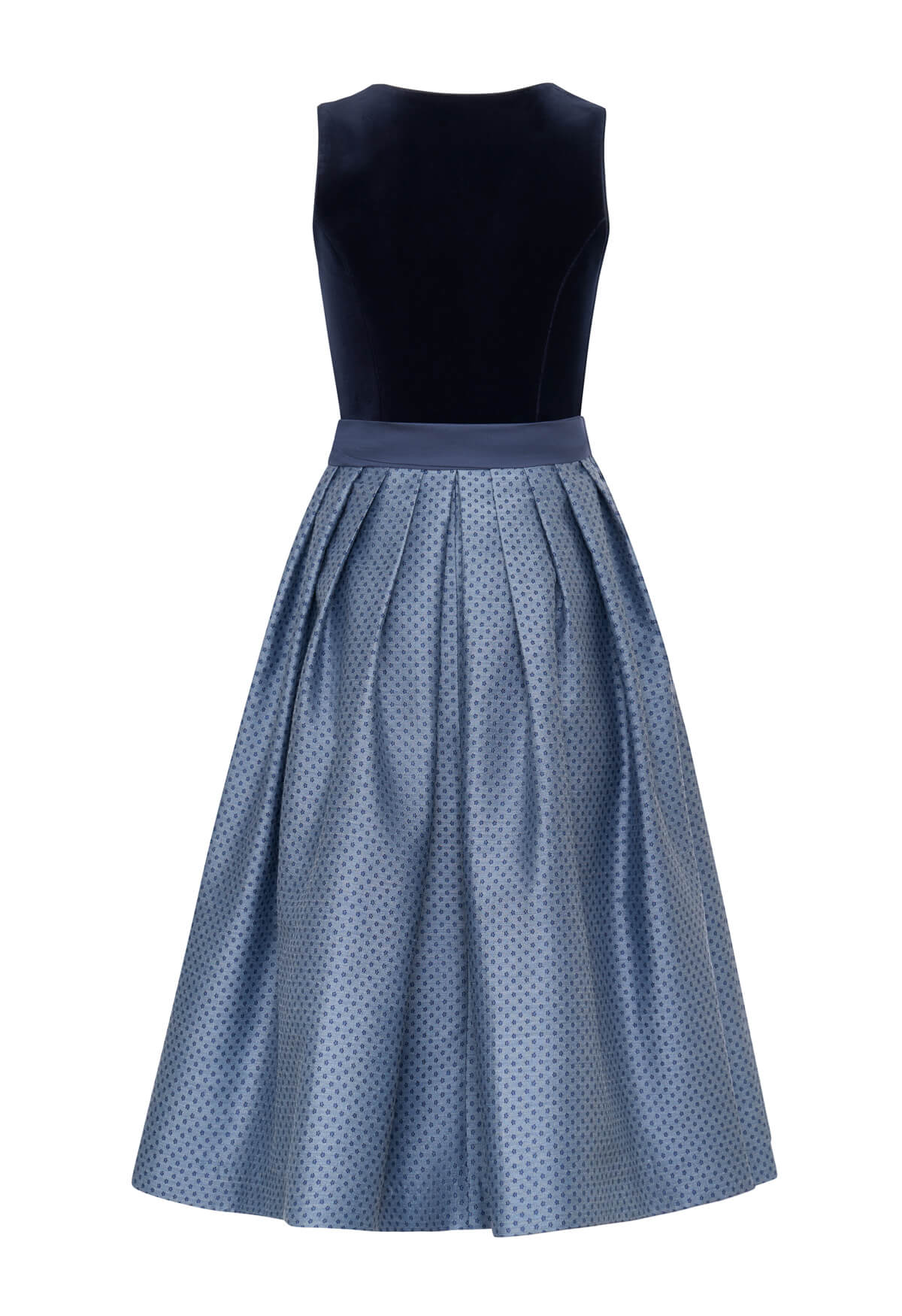 m-nchner-manufaktur-fanny-dirndl-samt-marine-mit-sch-rze image 2