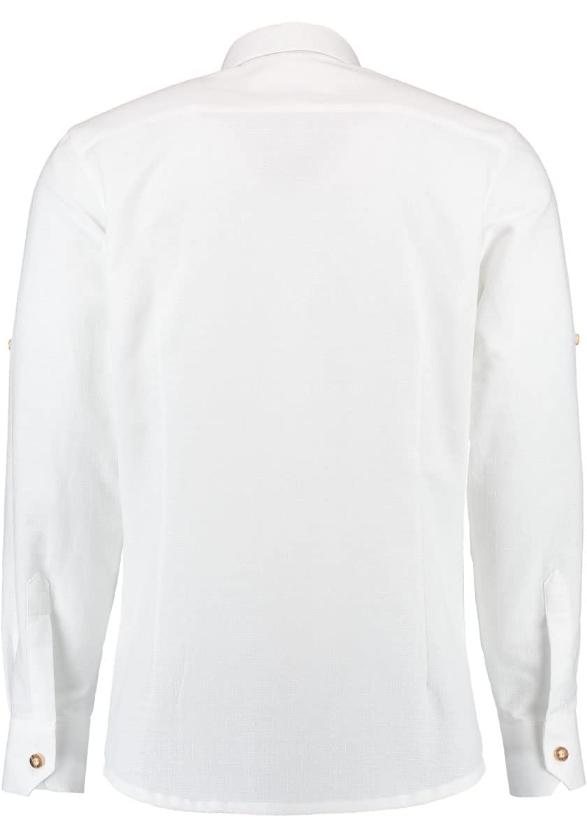 os-trachten-phegin-herren-trachtenhemd-47-48-slim-fit-stickerei image 3