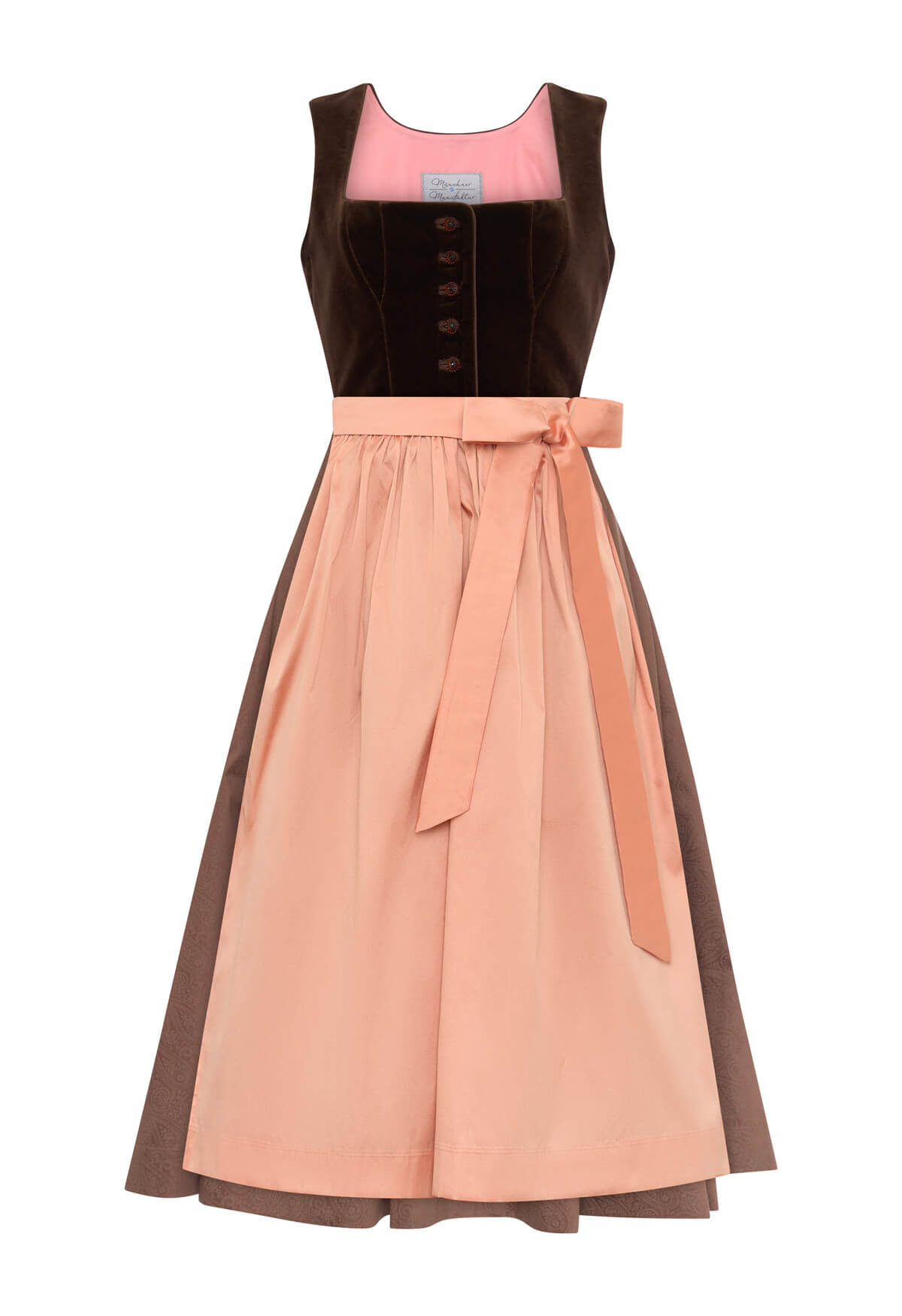 m-nchner-manufaktur-dirndl-fanny-dunkelbraun-samtdirndl-70-cm image 1