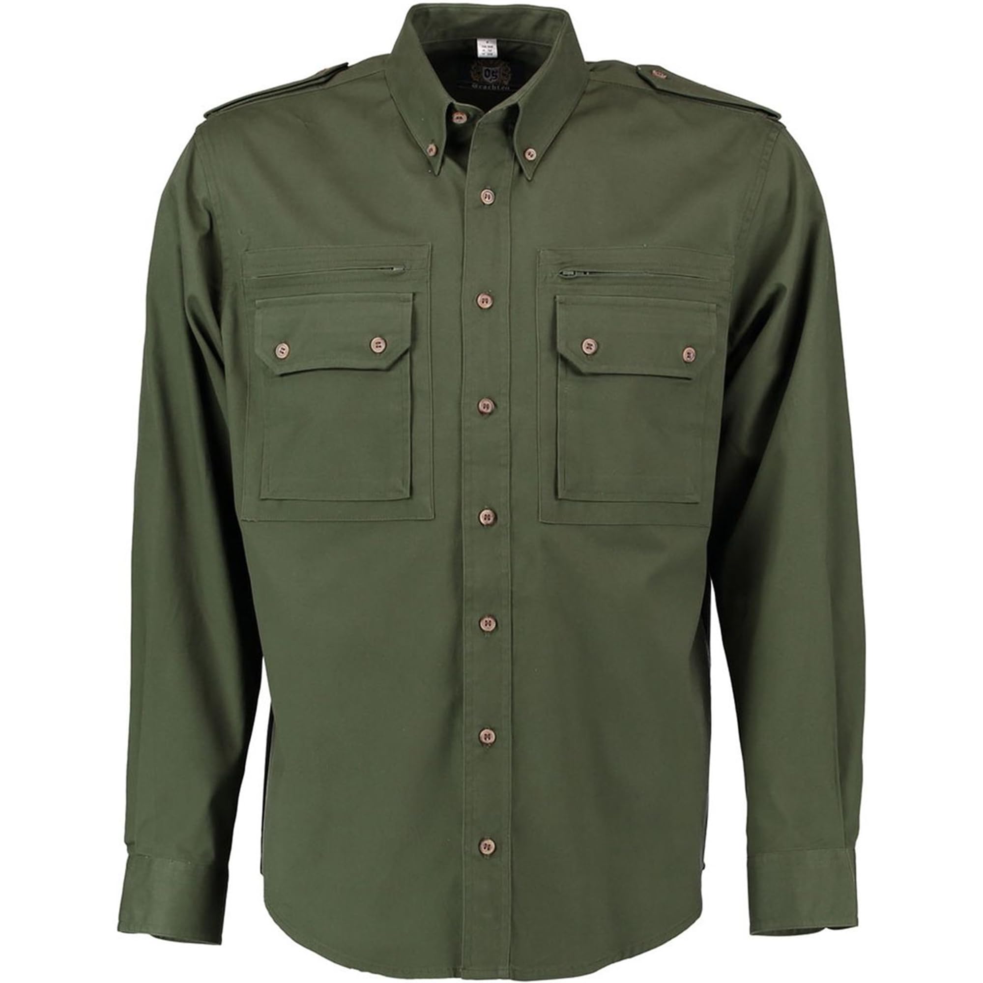 os-trachten-jagdhemd-herren-dunkelgr-n-2xl-j-gerhemd image 2