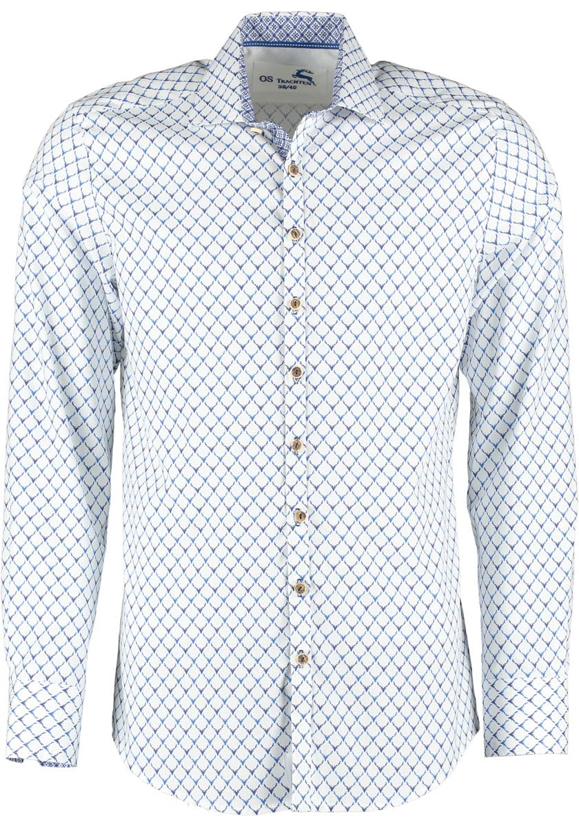 os-trachten-kedase-trachtenhemd-hirschgeweih-slim-fit image 1