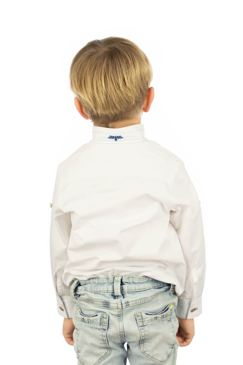 os-trachten-ojune-kinder-trachtenhemd-jungen-stehkragen-wei image 3