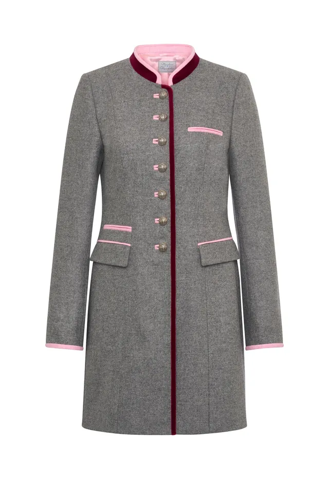 m-nchner-manufaktur-franzi-gehrock-grau-loden-wolle-jacke image 1