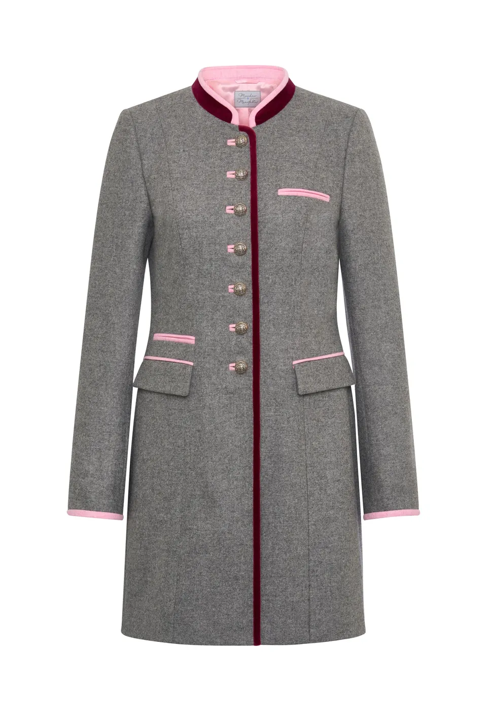 m-nchner-manufaktur-franzi-gehrock-grau-loden-wolle-jacke image 1