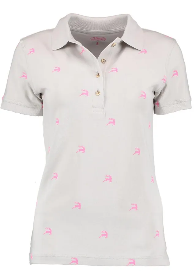 os-trachten-qimira-tailliertes-poloshirt-mit-hirsch-trachtengr-n image 1