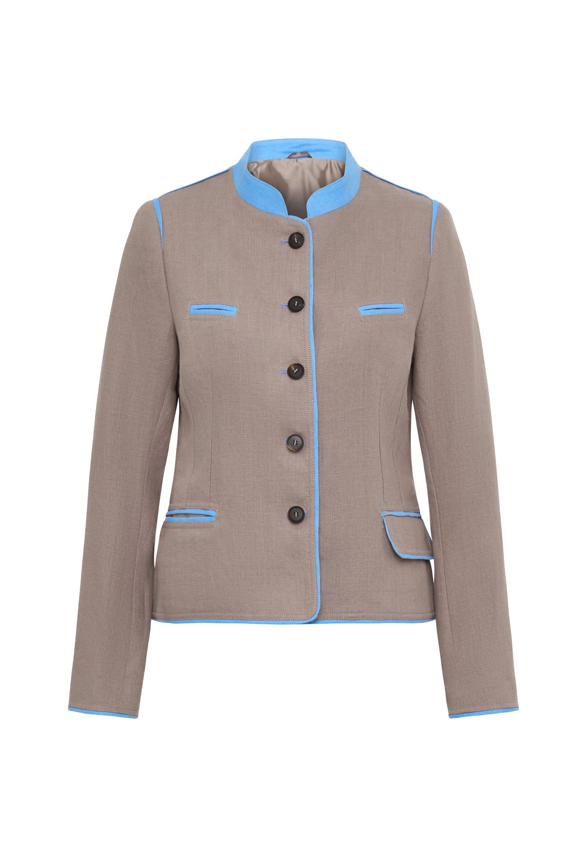 m-nchner-manufaktur-josefa-trachtenjacke-leinen-taupe image 1