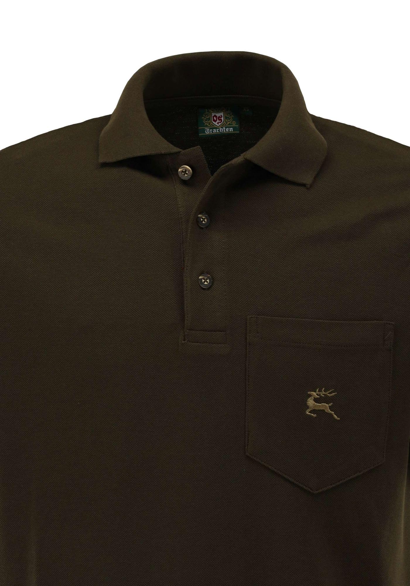 os-trachten-balun-poloshirt-kurzarm-xxl-oliv-baumwolle image 4