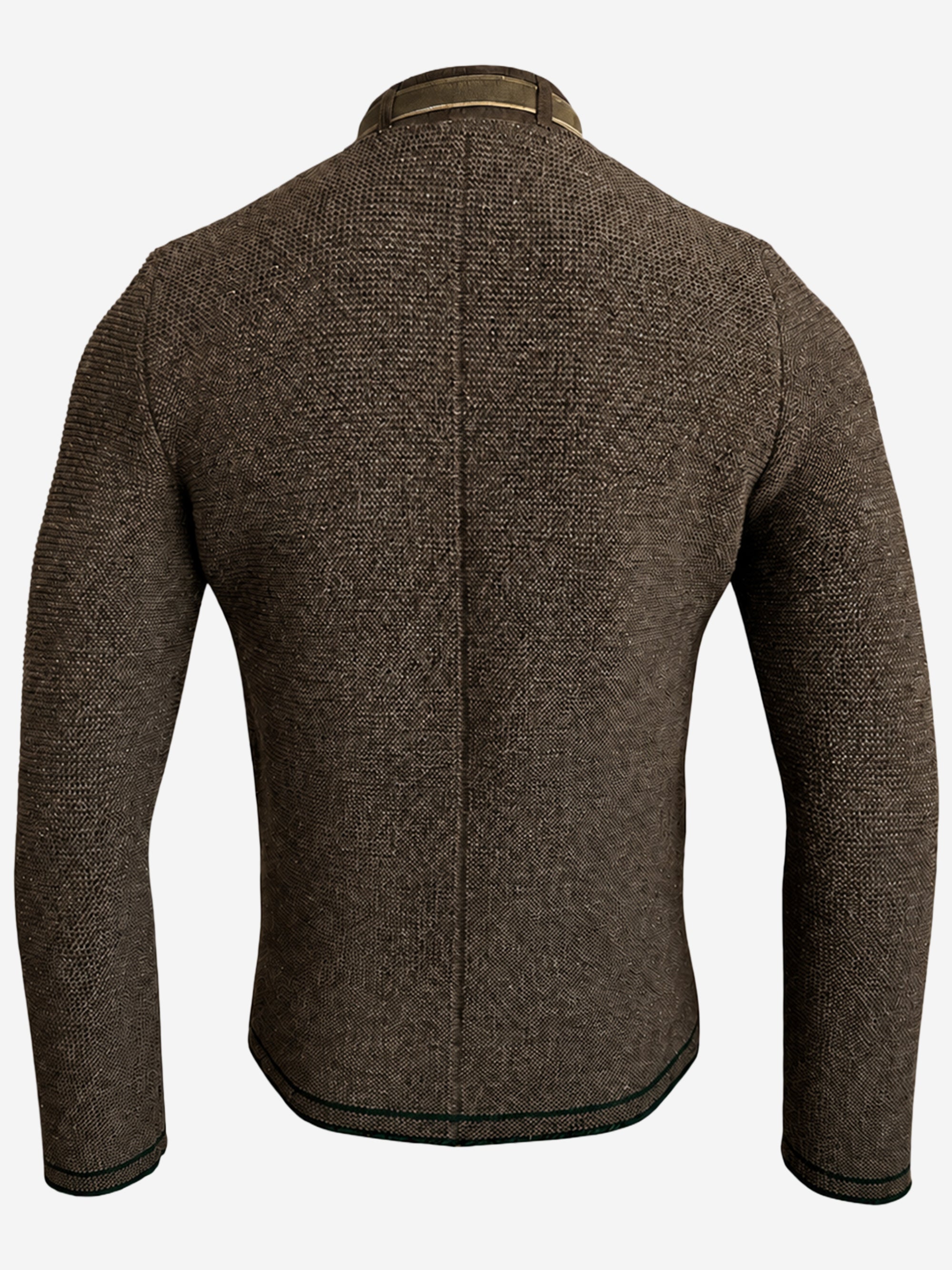 litzlfelder-hannes-strickjacke-herren-mittelbraun-schurwolle image 2