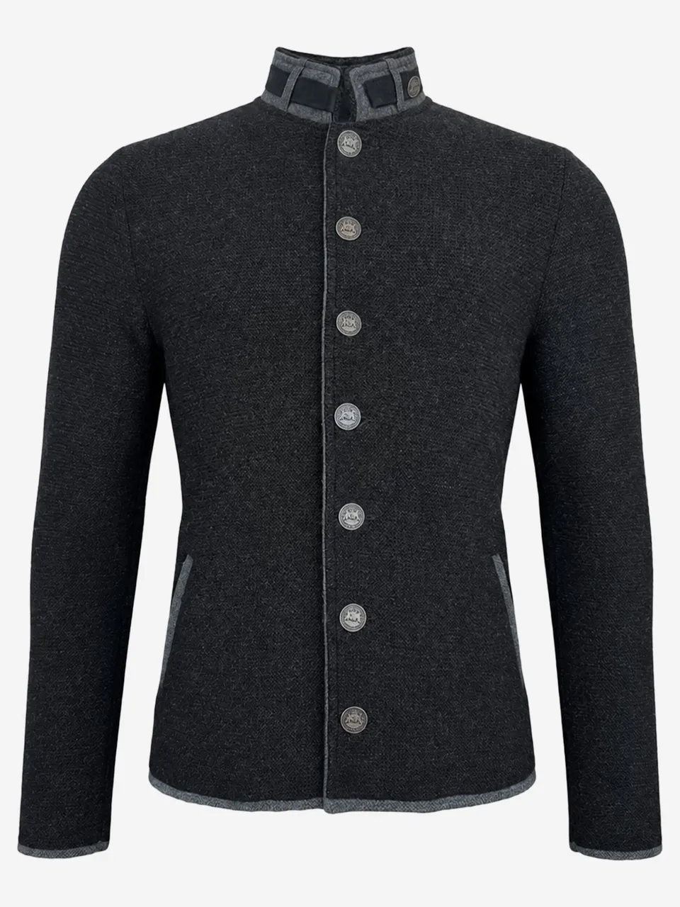 litzlfelder-jonas-strickjacke-herren-anthrazit-merinowolle image 1