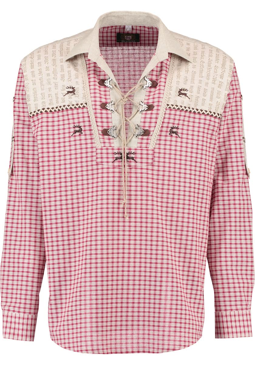 os-trachten-duryto-trachtenhemd-herren-langarm-gr-49-50-liegekragen image 1