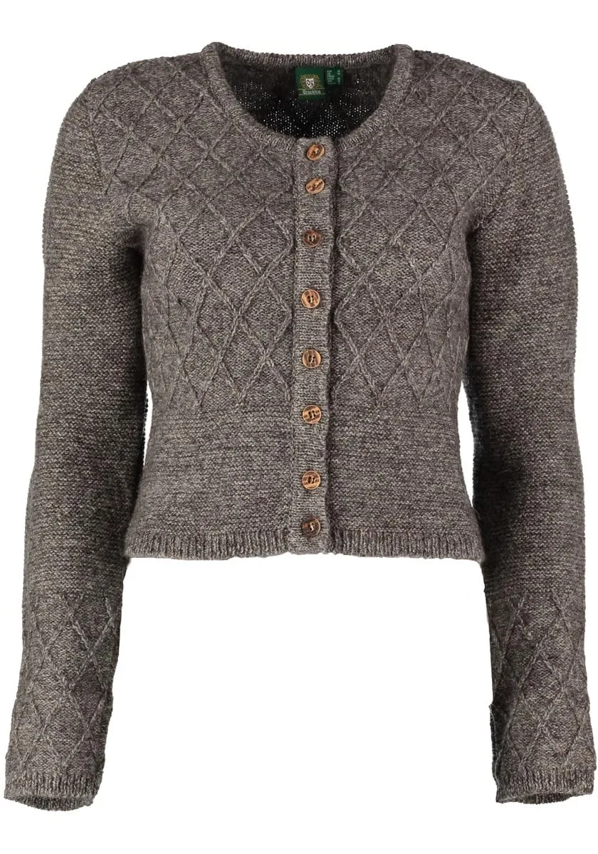os-trachten-ugepys-strickjacke-wolle-flechtmuster image 1