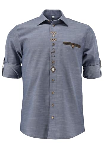 os-trachten-onixa-trachtenhemd-regular-fit-43-44-herren image 7