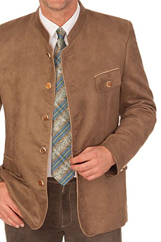 os-trachten-sakko-herren-velour-stehkragen-braun-tegernseer image 6