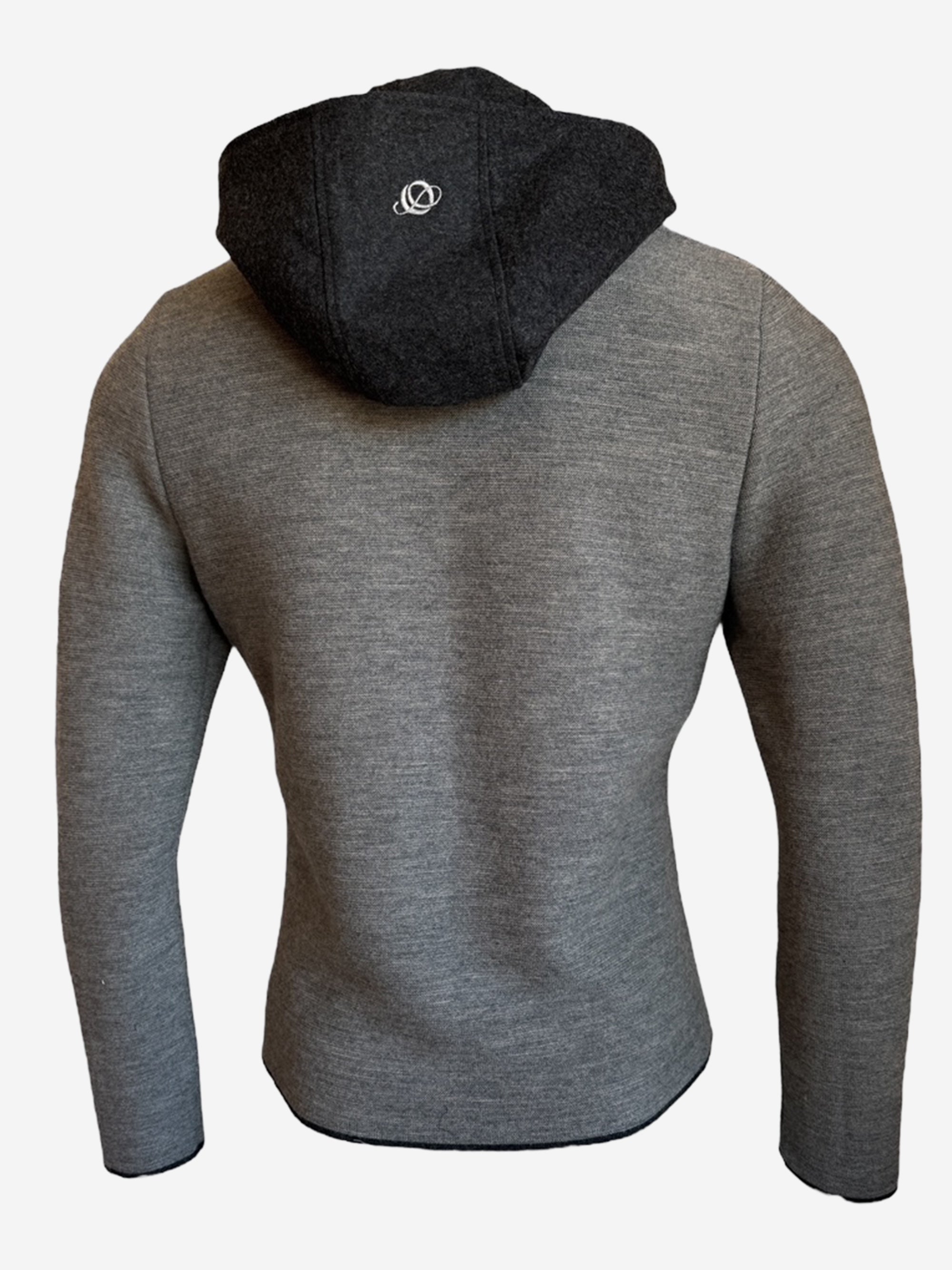 litzlfelder-herren-emilian-kapuzenjacke-mittelgrau-merino image 2