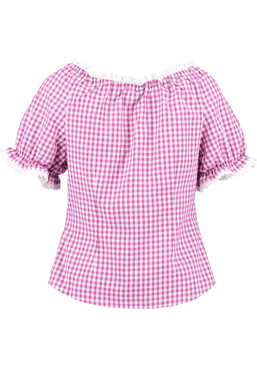 os-trachten-viwod-damen-trachtenbluse-kurzarm-dunkelrot-34-carmen image 3