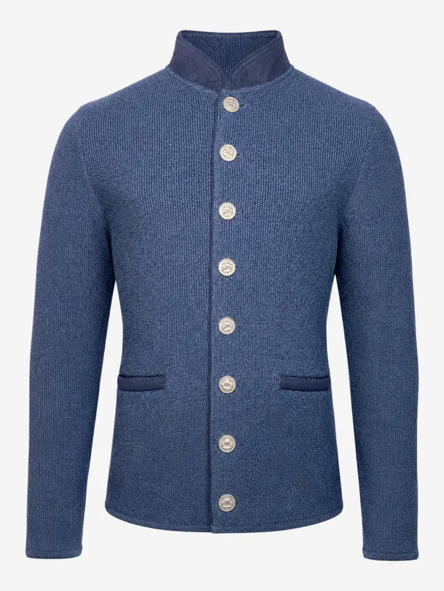 litzlfelder-felix-strickjacke-herren-marine-schurwolle image 1