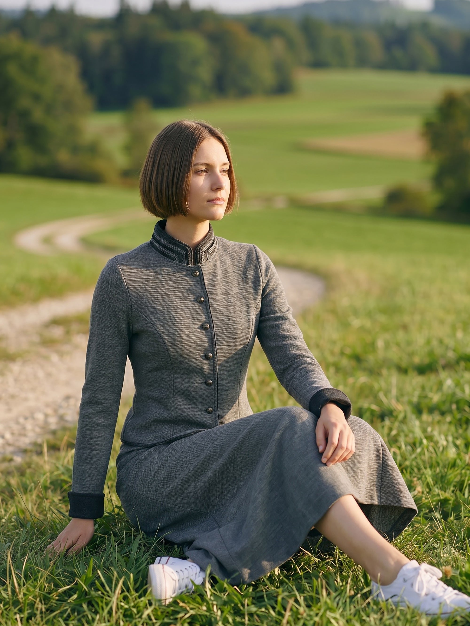 litzlfelder-anja-trachtenjacke-damen-mittelgrau-merino image 6
