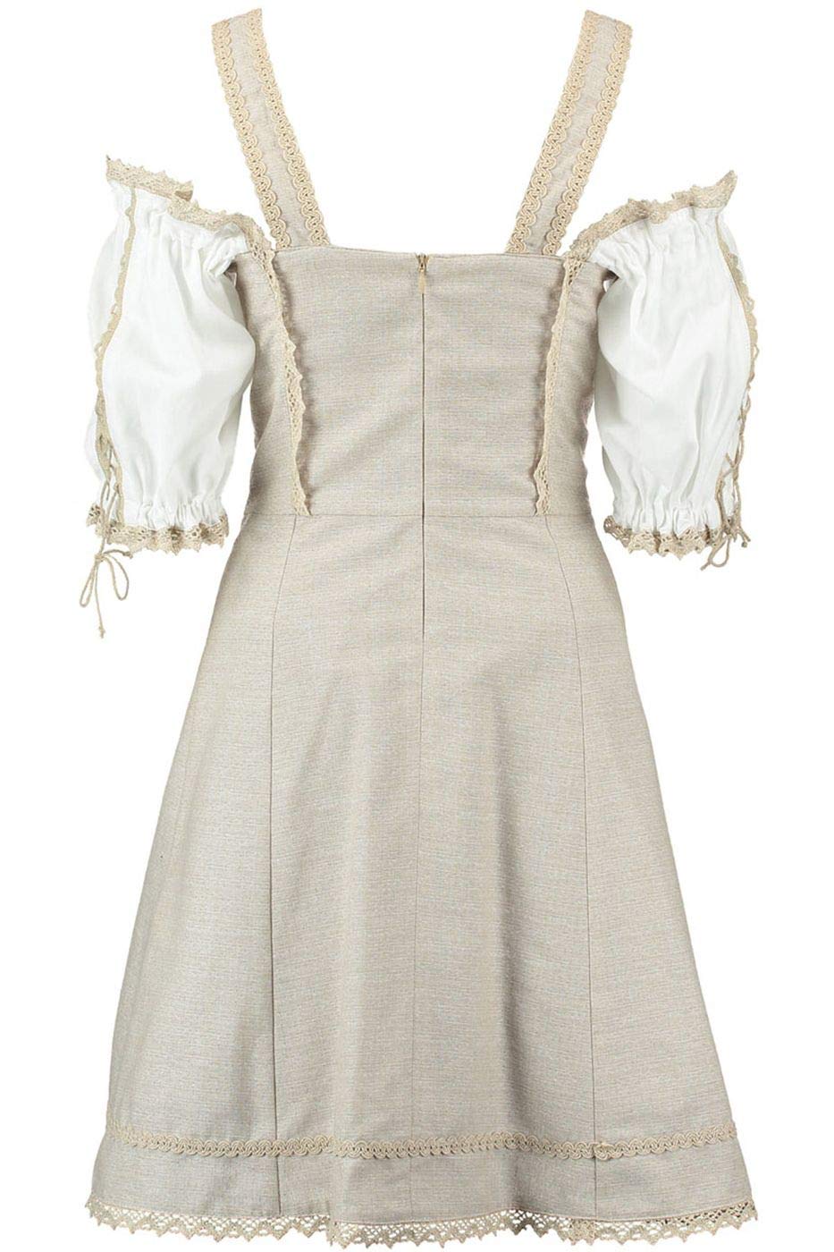 os-trachten-midi-dirndl-landhaus-dirndl-natur-38-baumwolle image 2