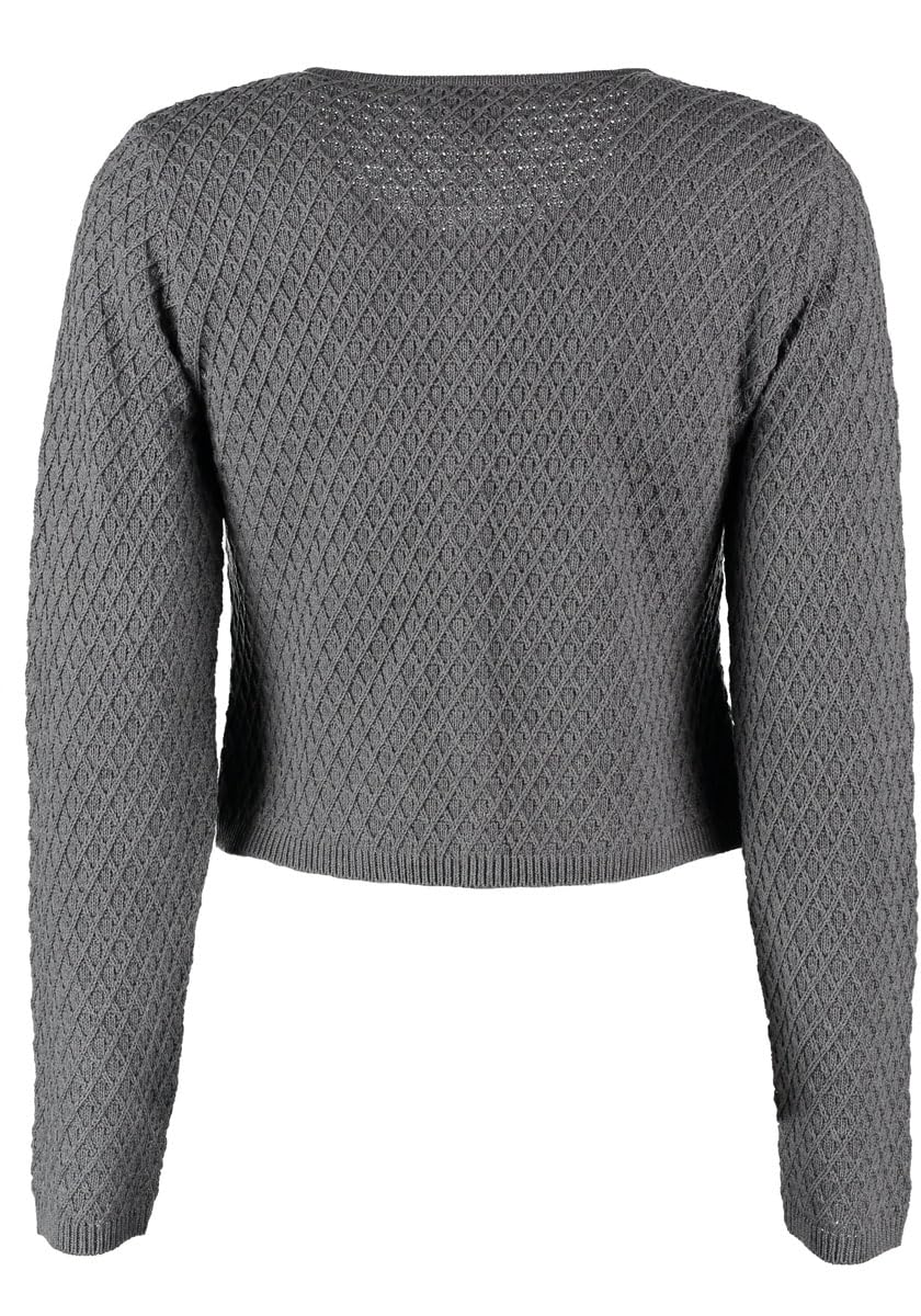 os-trachten-quivun-damen-strickjacke-34-anthrazit-zopfmuster image 3