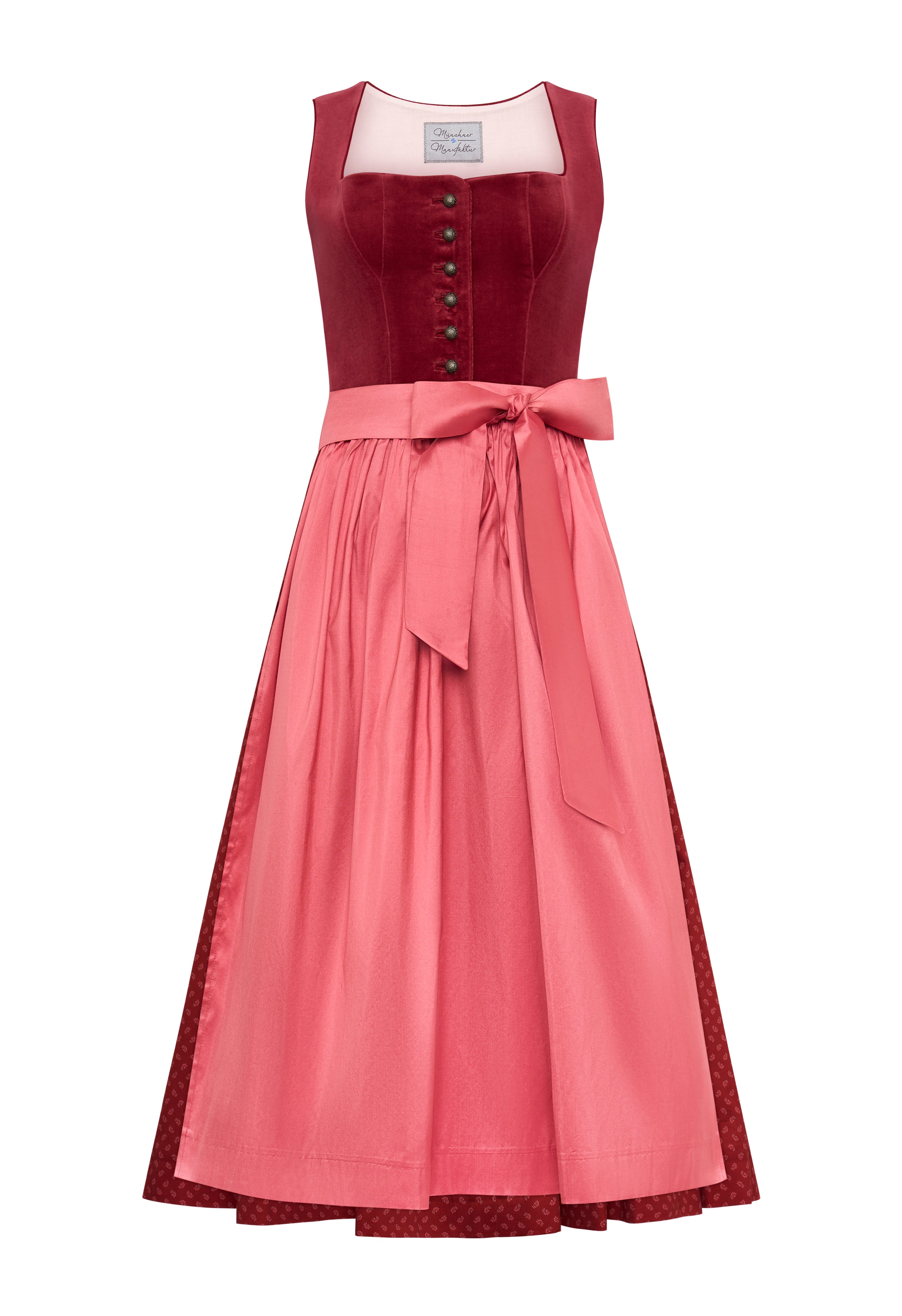 m-nchner-manufaktur-fanny-samt-dirndl-himbeerrot-rose image 1