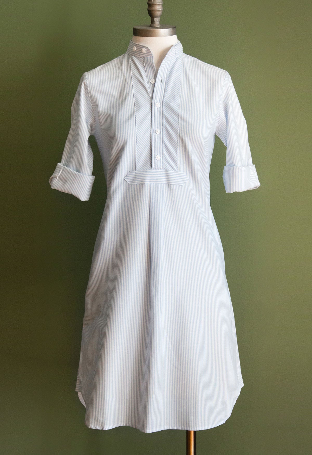 m-nchner-manufaktur-blusenkleid-baumwolle-streifen-gr-38 image 1