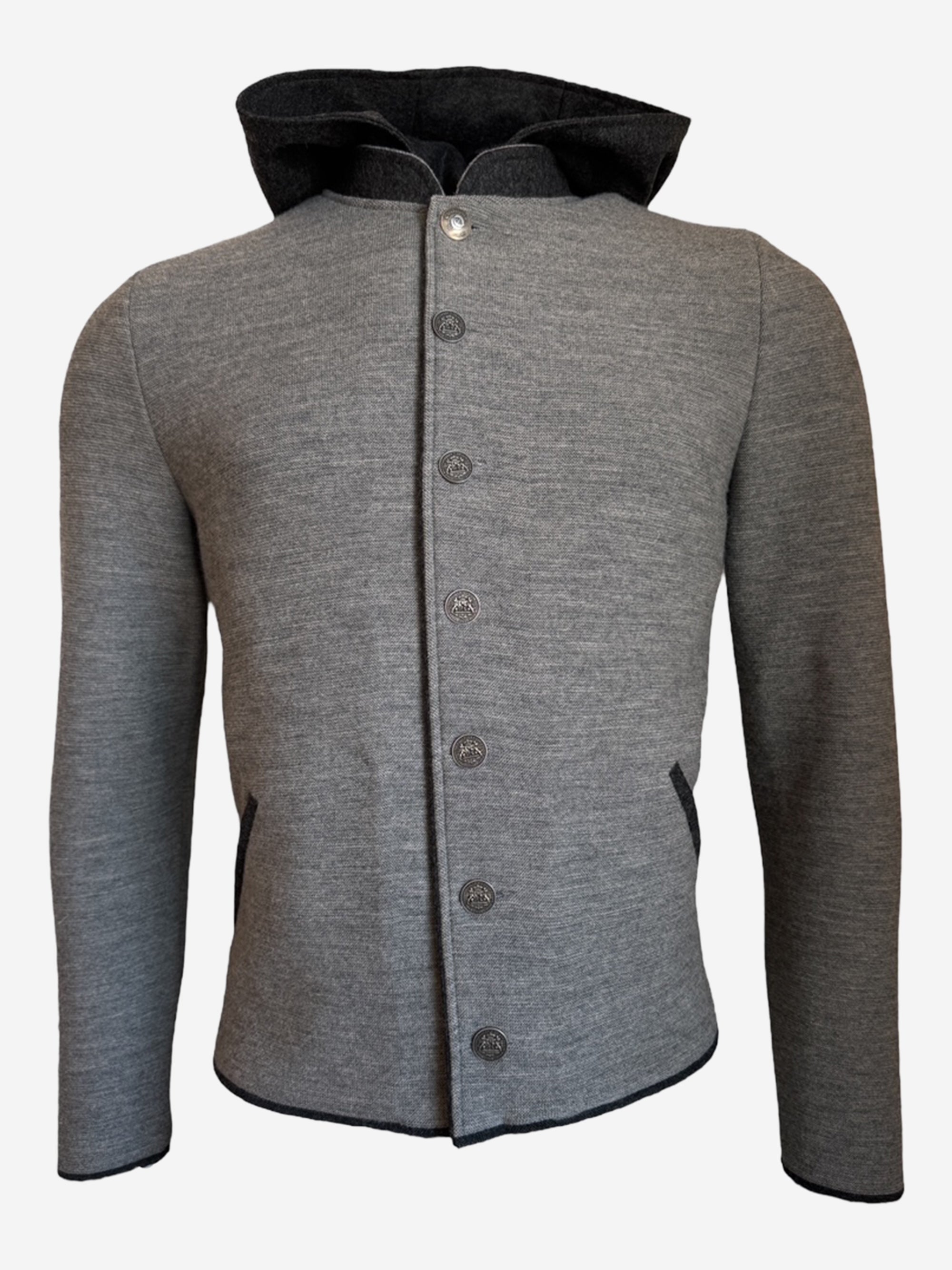 litzlfelder-herren-emilian-kapuzenjacke-mittelgrau-merino image 3