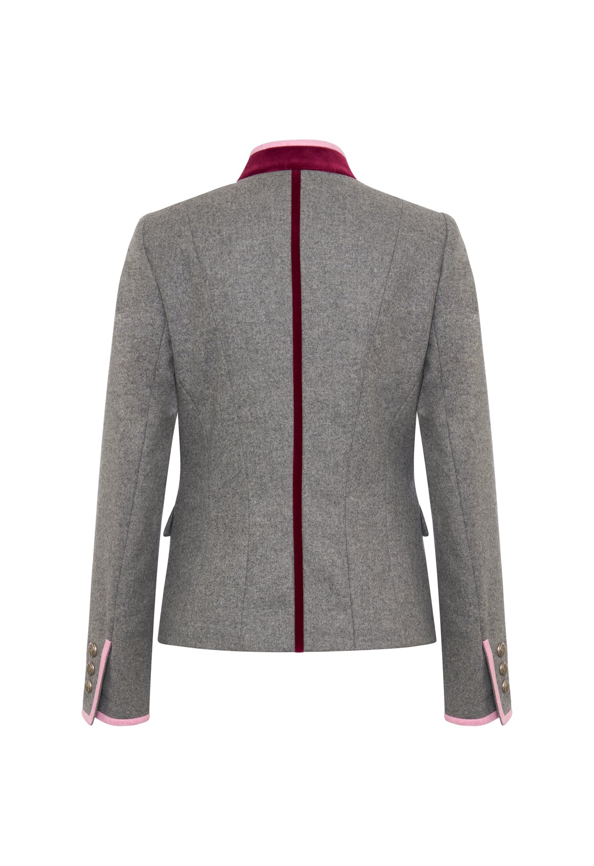 m-nchner-manufaktur-marie-jacke-trachtenjacke-grau-leinen-h-ftlang image 2