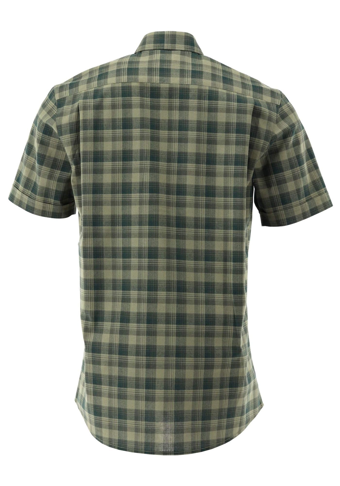 os-trachten-jagdhemd-demid-slim-fit-herren-41-42-kurzarm-karo image 2