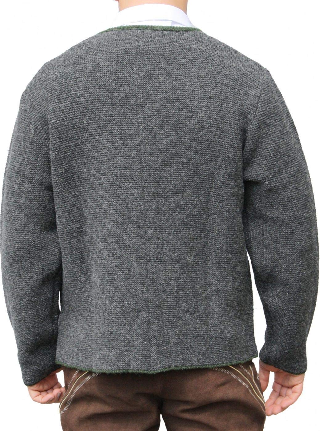 os-trachten-wolljanker-herren-strickjacke-anthrazit-54-xl-wolle image 3
