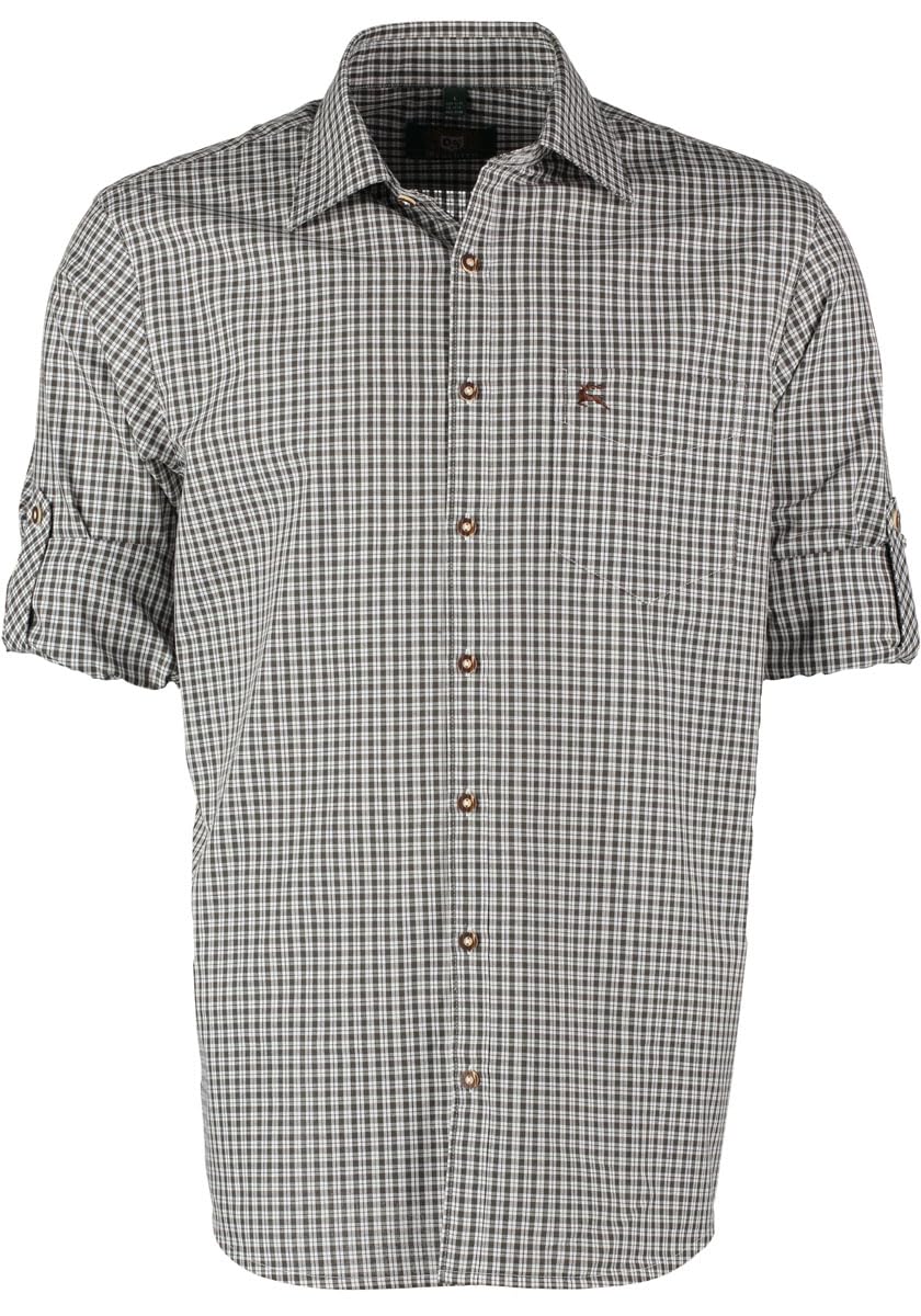 os-trachten-vakas-herren-trachtenhemd-langarm-45-46-regular-fit-karo image 4
