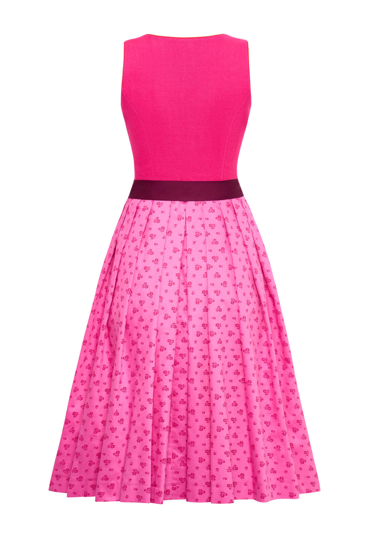 m-nchner-manufaktur-fanny-dirndl-leinen-pink-bordeaux image 2