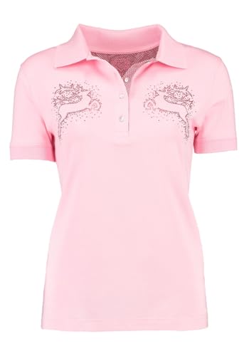 os-trachten-urefo-poloshirt-damen-kurzarm-mit-hirsch-motiv image 3