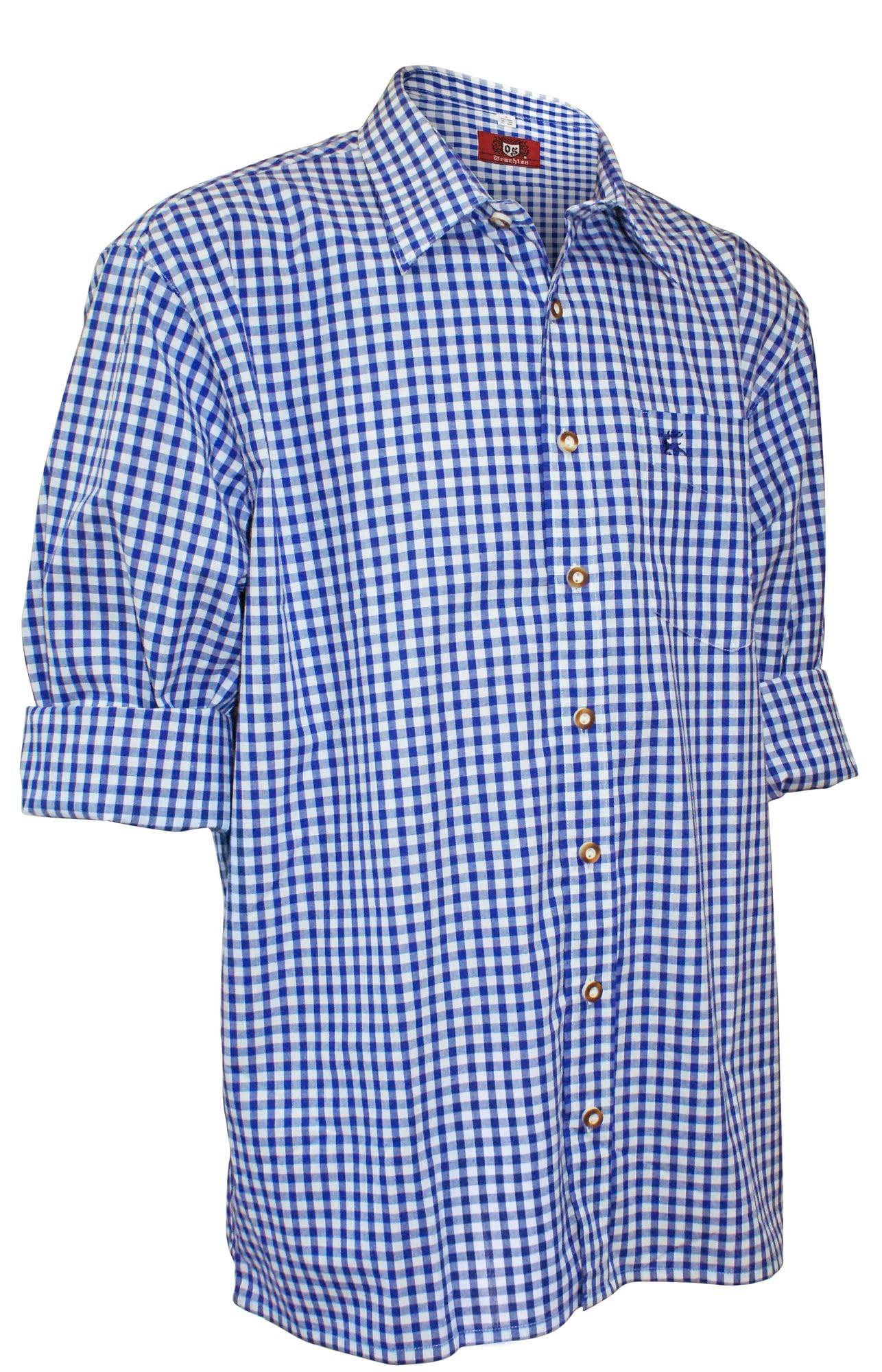 trachtenhemd-karohemd-herren-langarm-6xl-blau-kariert image 4