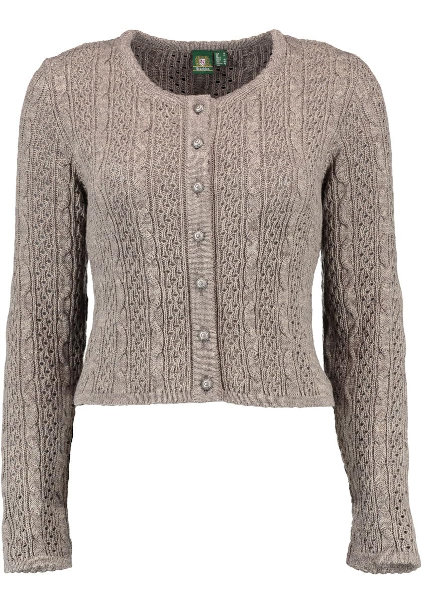 os-trachten-igaza-strickjacke-damen-anthrazit-gr-40-rundhals image 7