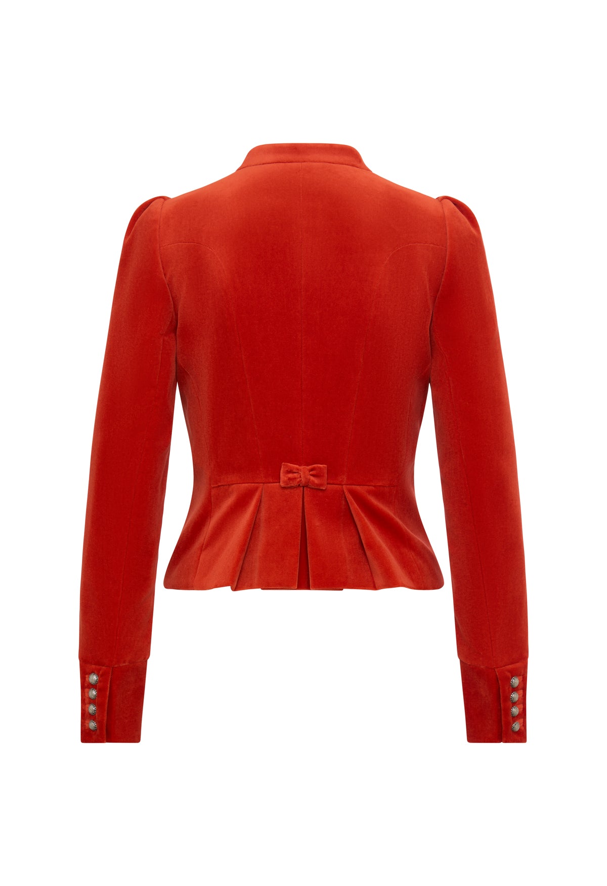 m-nchner-manufaktur-daisy-dirndljacke-orange-samt image 2