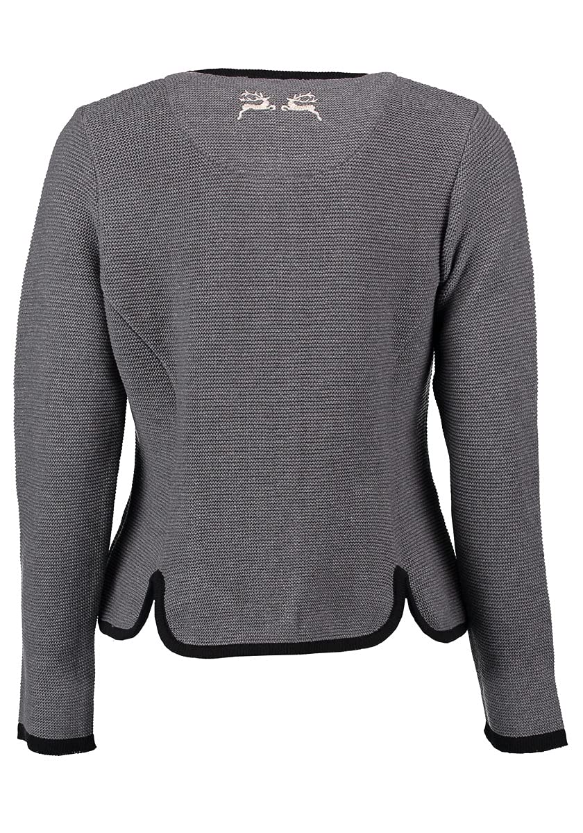 os-trachten-enkeyo-damen-strickjacke-anthrazit-gr-34 image 3