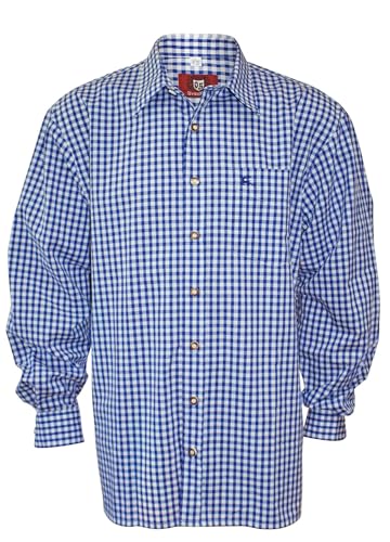 trachtenhemd-karohemd-herren-langarm-6xl-blau-kariert image 8