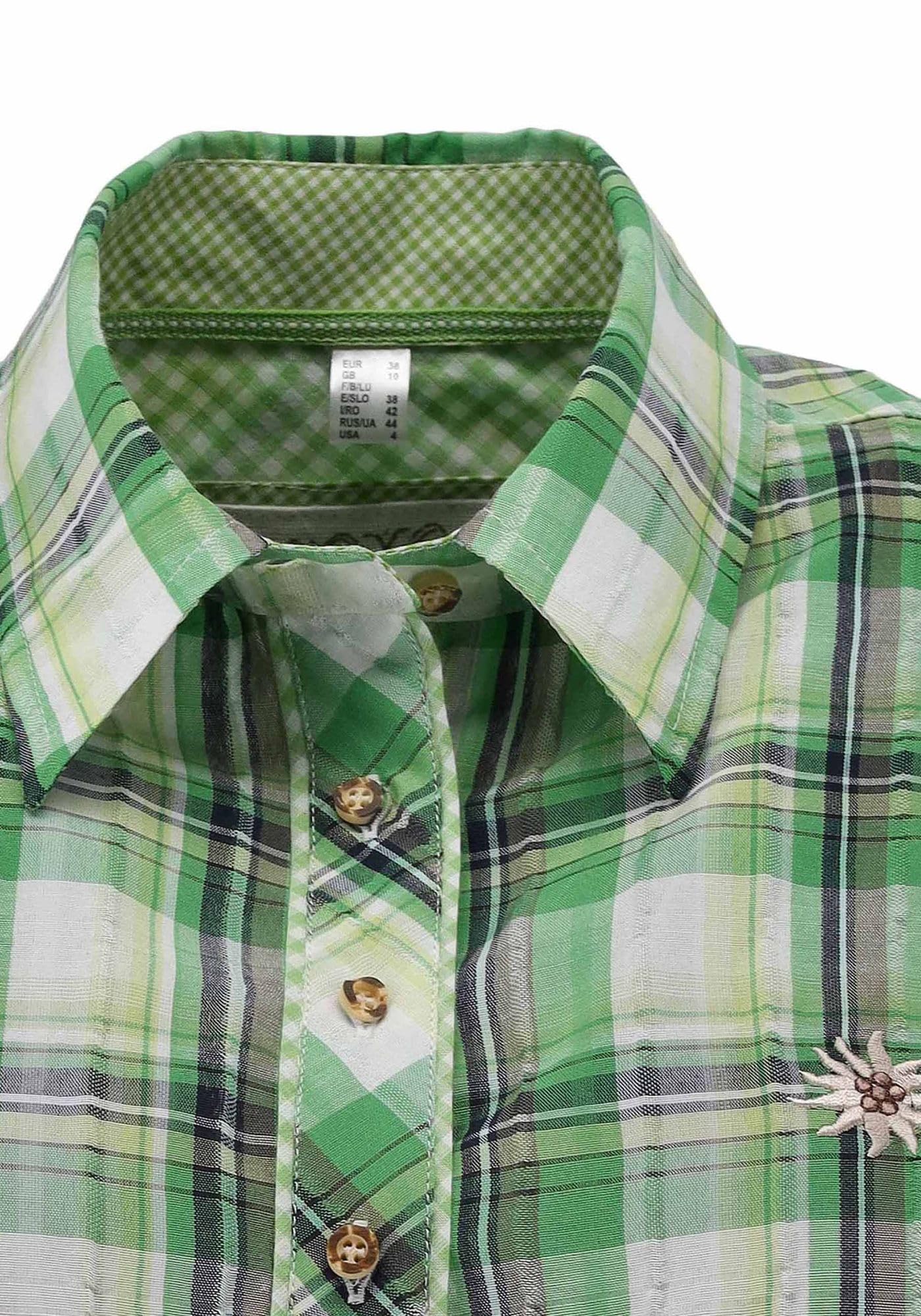 os-trachten-xodaro-kurzarm-trachtenbluse-mit-liegekragen-dirndl image 4