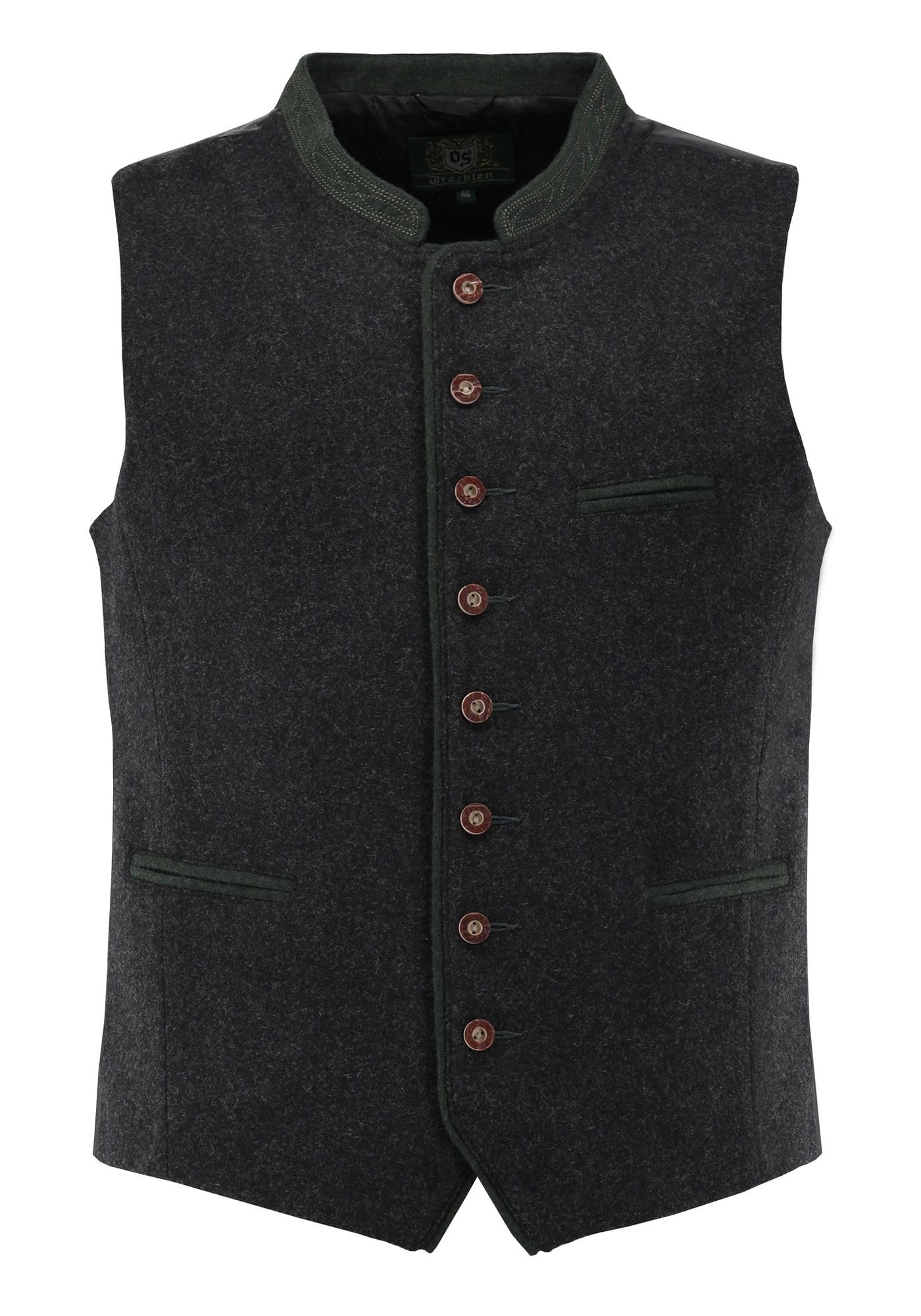 os-trachten-thoyad-trachtenweste-slim-fit-wolle-oliv-gr-n image 1