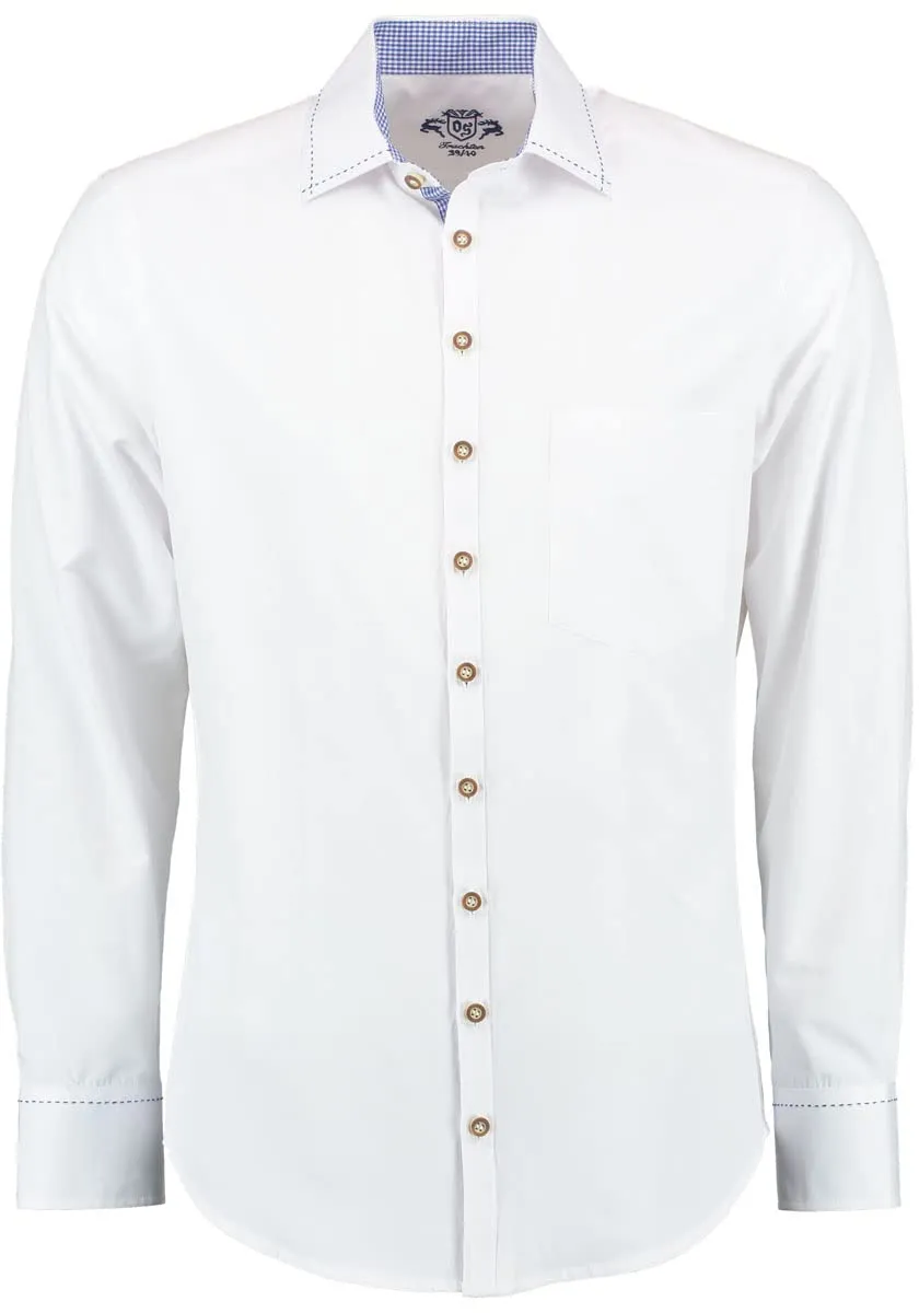 os-trachten-ulmoya-herren-trachtenhemd-wei-slim-fit-45-46 image 1