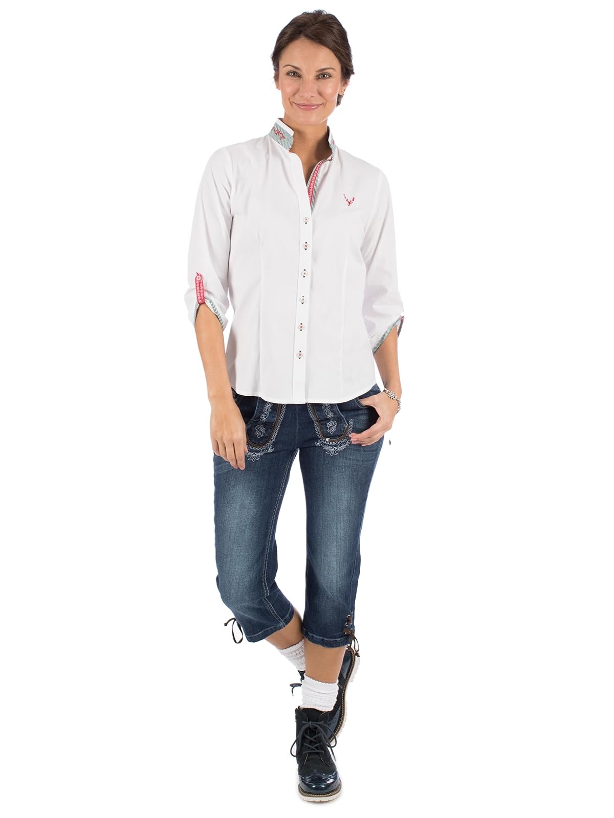 os-trachten-rike-450004-3684-trachtenbluse-wei-gr-n-stickerei image 4