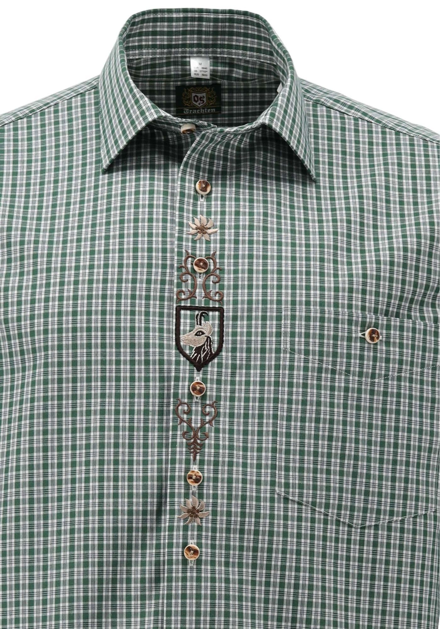os-trachten-amboio-jagdhemd-herren-slim-fit-43-44-karo image 3