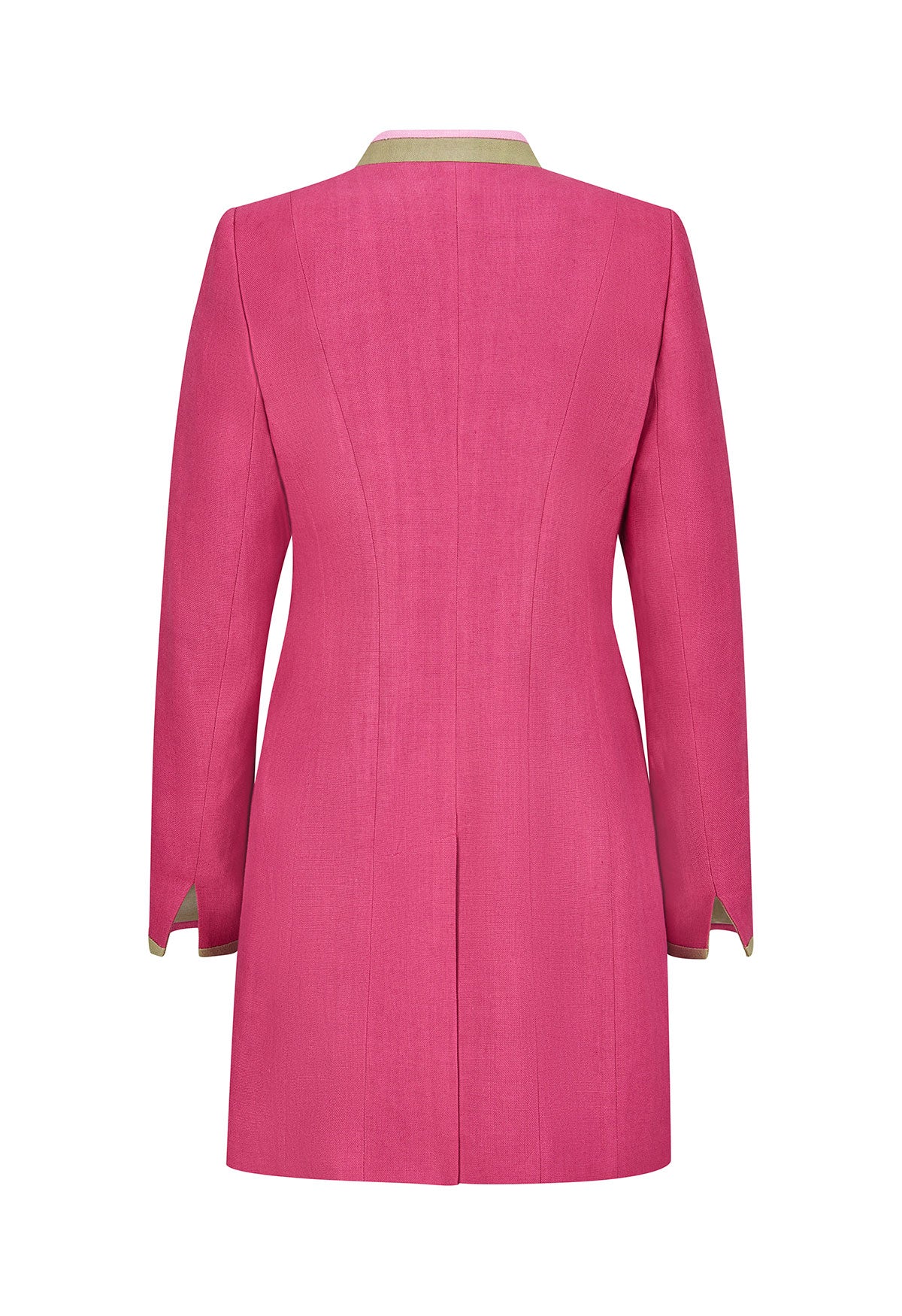 m-nchner-manufaktur-franzi-gehrock-leinenmantel-pink-lang image 2