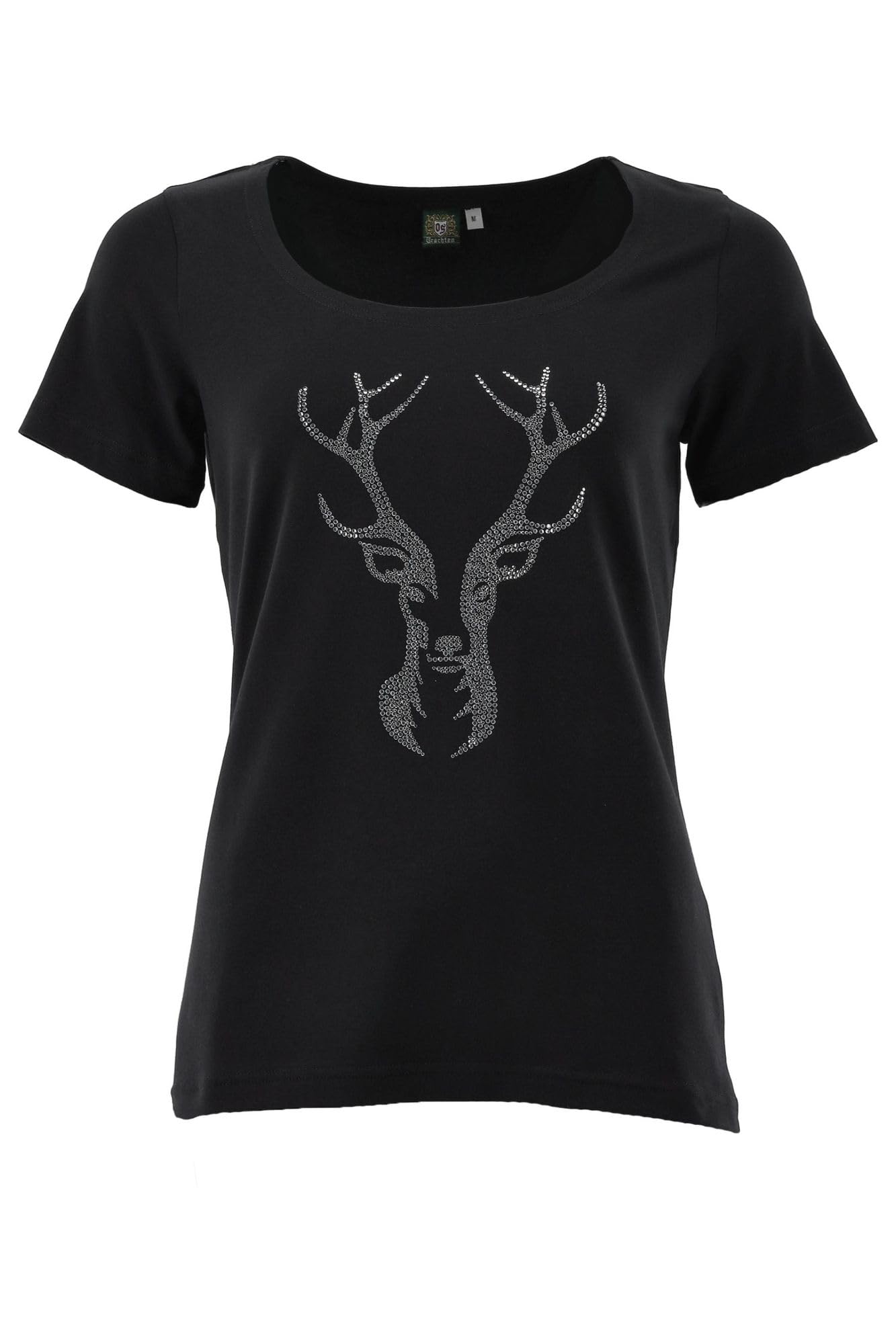os-trachten-femira-t-shirt-damen-wei-mit-hirsch-strass image 6