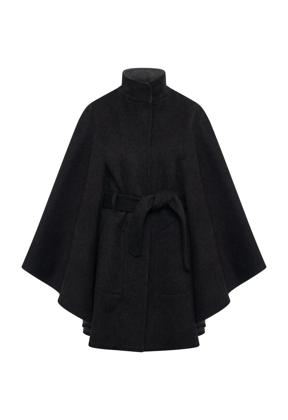 m-nchner-manufaktur-cape-charlotte-anthrazit-wollcape-mit-g-rtel image 1