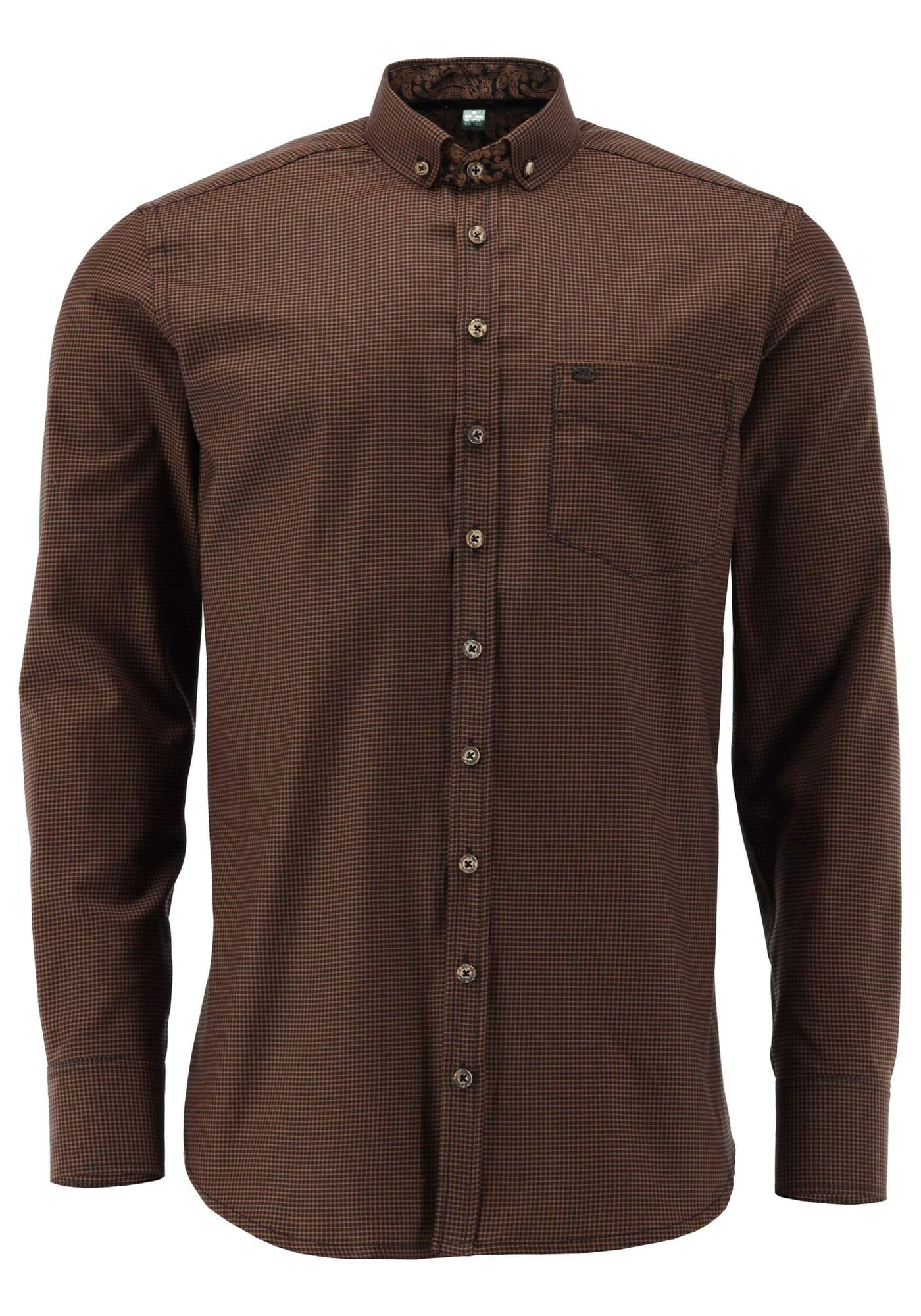 os-trachten-nirwo-trachtenhemd-herren-langarm-37-38-slim-fit image 5