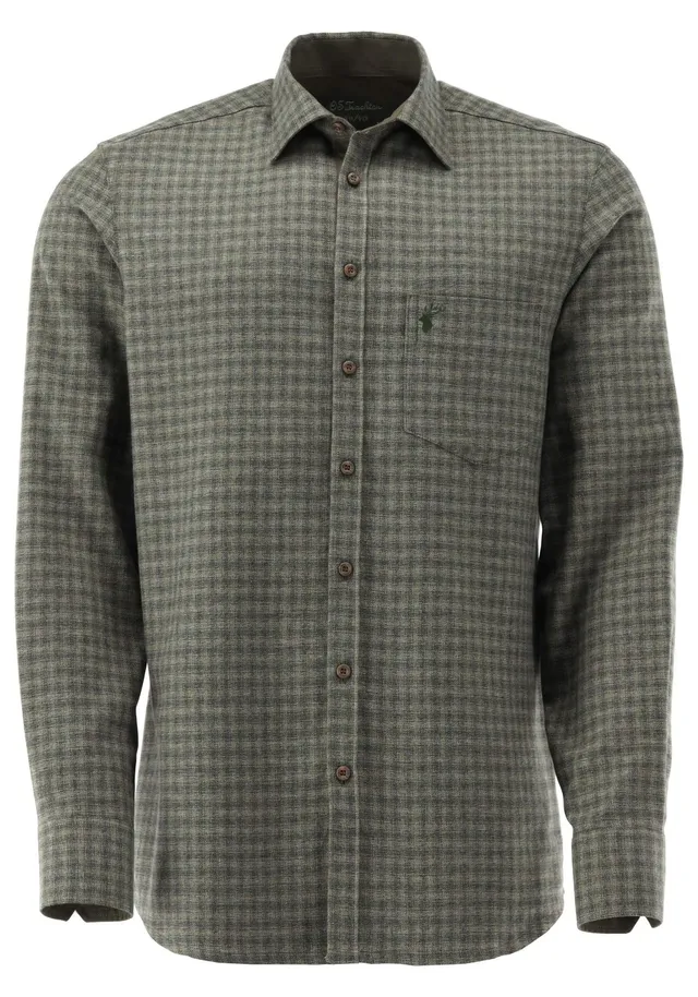 os-trachten-iruso-jagdhemd-herren-langarm-gr-53-54-slim-fit image 1