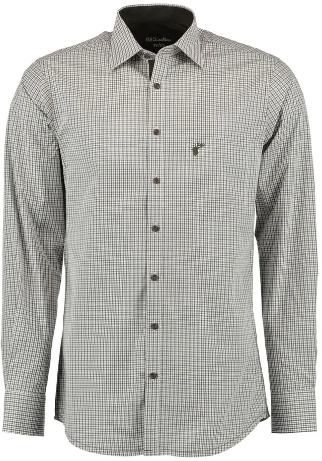 os-trachten-snivy-herren-jagdhemd-langarm-41-42-slim-fit-karo image 1