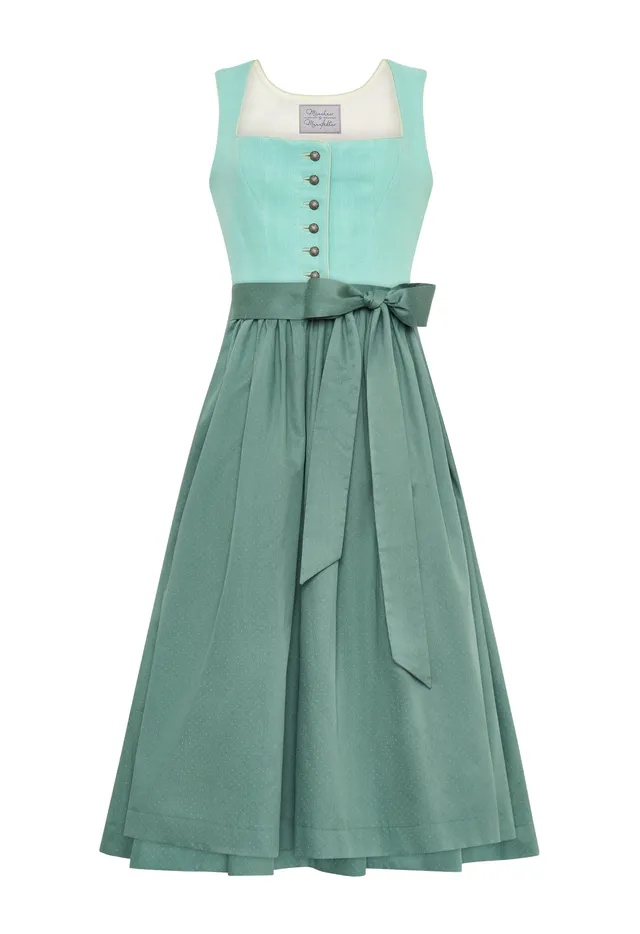 m-nchner-manufaktur-johanna-dirndl-leinen-t-rkis-tupfen image 1